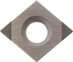 Kyocera - CCMW32.51 Grade KBN05M CBN Turning Insert - Megacoat Finish, 80° Diamond, 3/8" Inscr Circle, 5/32" Thick, 1/64" Corner Radius - USA Tool & Supply