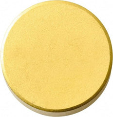 Kyocera - RNM42 Grade KBN900 CBN Turning Insert - TiN Finish, Round, 1/2" Inscr Circle, 1/8" Thick - USA Tool & Supply