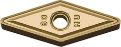 Kyocera - VNMG331 MU Grade CA6525 Carbide Turning Insert - TiCN/Al2O3/TiN Finish, 35° Diamond, 3/8" Inscr Circle, 3/16" Thick, 1/64" Corner Radius - USA Tool & Supply