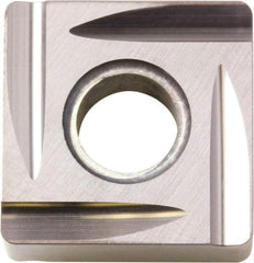 Kyocera - SNGG432 C Grade TN60 Cermet Turning Insert - Uncoated, 90° Square, 1/2" Inscr Circle, 3/16" Thick, 1/32" Corner Radius - USA Tool & Supply
