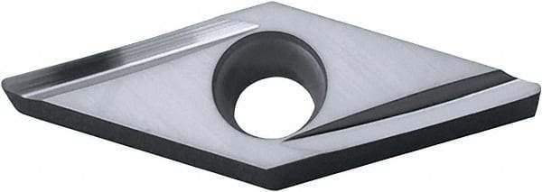 Kyocera - VBGT331 Y Grade KW10 Carbide Turning Insert - Uncoated, 35° Diamond, 3/8" Inscr Circle, 3/16" Thick, 1/64" Corner Radius - USA Tool & Supply