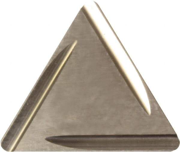 Kyocera - TPGR320.5 B Grade TN60 Cermet Turning Insert - Uncoated, 60° Triangle, 3/8" Inscr Circle, 1/8" Thick, 0.008" Corner Radius - USA Tool & Supply
