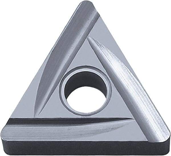 Kyocera - TNGG321 B Grade TN60 Cermet Turning Insert - Uncoated, 60° Triangle, 3/8" Inscr Circle, 1/8" Thick, 1/64" Corner Radius - USA Tool & Supply