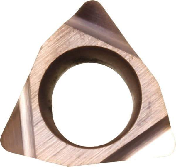 Kyocera - WBET1.51.50.5 F Grade PV720 Cermet Turning Insert - TiCN (Megacoat Nano) Finish, 80° Trigon, 3/16" Inscr Circle, 3/32" Thick, 0.008" Corner Radius - USA Tool & Supply