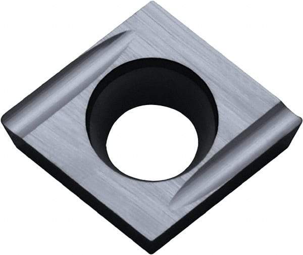 Kyocera - CCGT32.50.5 U Grade PR1225 Carbide Turning Insert - Megacoat Finish, 80° Diamond, 3/8" Inscr Circle, 5/32" Thick, 0.008" Corner Radius - USA Tool & Supply