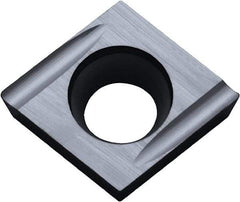 Kyocera - CCGT32.50.5 U Grade PR1225 Carbide Turning Insert - Megacoat Finish, 80° Diamond, 3/8" Inscr Circle, 5/32" Thick, 0.008" Corner Radius - USA Tool & Supply