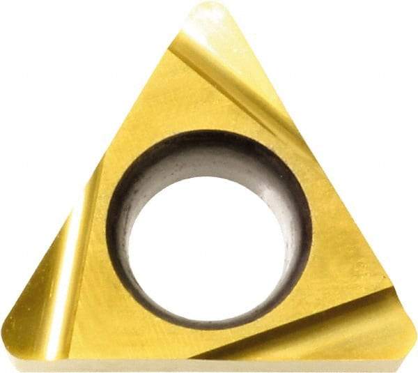 Kyocera - TBGT1.210.5 Grade TN60 Cermet Turning Insert - Uncoated, 60° Triangle, 5/32" Inscr Circle, 1/16" Thick, 0.008" Corner Radius - USA Tool & Supply