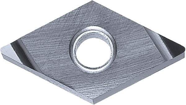 Kyocera - DNGG332 S Grade PV90 Cermet Turning Insert - TiN Finish, 55° Diamond, 3/8" Inscr Circle, 3/16" Thick, 1/32" Corner Radius - USA Tool & Supply