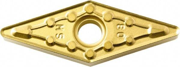 Kyocera - VNMG332 MS Grade SW05 Carbide Turning Insert - Uncoated, 35° Diamond, 3/8" Inscr Circle, 3/16" Thick, 1/32" Corner Radius - USA Tool & Supply