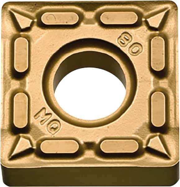 Kyocera - SNMG432 MQ Grade CA6525 Carbide Turning Insert - TiCN/Al2O3/TiN Finish, 90° Square, 1/2" Inscr Circle, 3/16" Thick, 1/32" Corner Radius - USA Tool & Supply