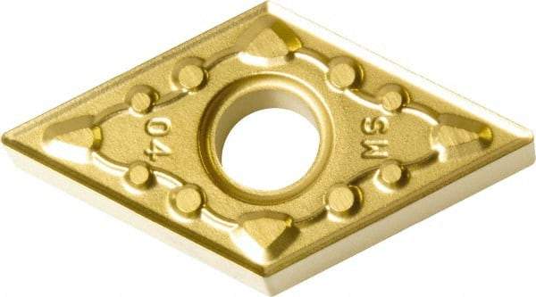 Kyocera - DNMM430.5 Grade KPD001 Polycrystalline Diamond (PCD) Turning Insert - Uncoated, 55° Diamond, 1/2" Inscr Circle, 3/16" Thick, 0.008" Corner Radius - USA Tool & Supply