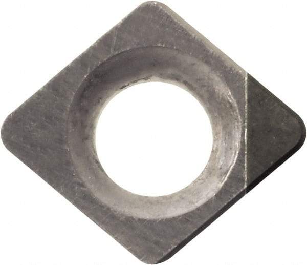 Kyocera - CCMW11091 Grade KBN10M CBN Turning Insert - Megacoat Finish, 80° Diamond, 3.5052mm Inscr Circle, 1.397mm Thick, 1/64" Corner Radius - USA Tool & Supply