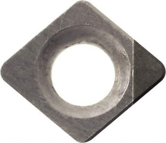 Kyocera - CCMW11091 Grade KBN10M CBN Turning Insert - Megacoat Finish, 80° Diamond, 3.5052mm Inscr Circle, 1.397mm Thick, 1/64" Corner Radius - USA Tool & Supply