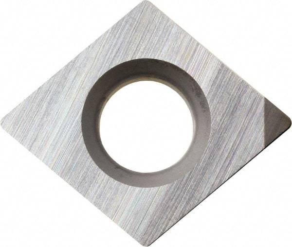 Kyocera - CPGB2.51.51 Grade KBN510 CBN Turning Insert - Uncoated, 80° Diamond, 5/16" Inscr Circle, 3/32" Thick, 1/64" Corner Radius - USA Tool & Supply