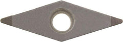 Kyocera - VBGW332 Grade KBN05M CBN Turning Insert - Megacoat Finish, 35° Diamond, 3/8" Inscr Circle, 3/16" Thick, 1/32" Corner Radius - USA Tool & Supply