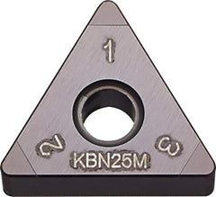 Kyocera - TNGA332 Grade KBN525 CBN Turning Insert - Uncoated, 60° Triangle, 3/8" Inscr Circle, 3/16" Thick, 1/32" Corner Radius - USA Tool & Supply