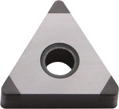 Kyocera - TNGA331 F Grade KBN570 CBN Turning Insert - Uncoated, 60° Triangle, 3/8" Inscr Circle, 3/16" Thick, 1/64" Corner Radius - USA Tool & Supply