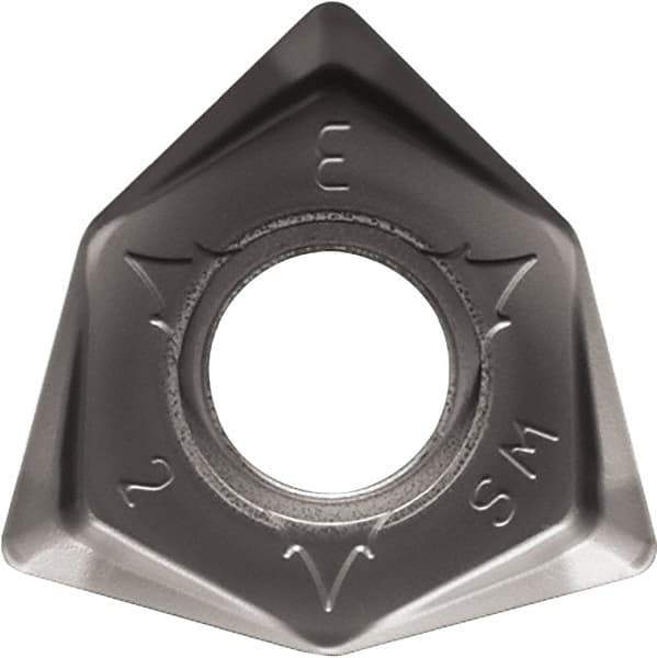 Kyocera - WNMU080608 SM Grade CA6535 Carbide Milling Insert - TiCN/Al2O3/TiN Finish, 6.65mm Thick, 0.8mm Corner Radius - USA Tool & Supply