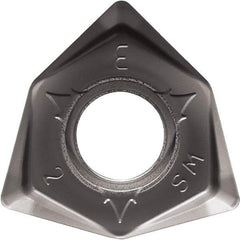 Kyocera - WNMU080608 SM Grade CA6535 Carbide Milling Insert - TiCN/Al2O3/TiN Finish, 6.65mm Thick, 0.8mm Corner Radius - USA Tool & Supply