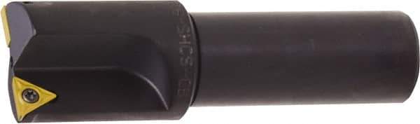 Kyocera - 0.558 Inch Diameter, Interchangeable Pilot, Weldon Flat 3/4 Inch Shank Diameter, 1 Insert, Indexable Counterbore - 2.9 Inch Overall Length, TCMT 18151 Insert - USA Tool & Supply