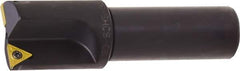 Kyocera - 0.609 Inch Diameter, Interchangeable Pilot, Weldon Flat 3/4 Inch Shank Diameter, 1 Insert, Indexable Counterbore - 2.9 Inch Overall Length, TCMT 18151 Insert - USA Tool & Supply