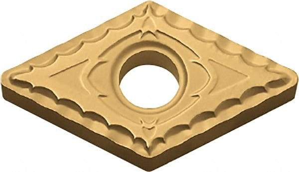 Kyocera - DNMG431 XQ Grade PV720 Cermet Turning Insert - TiCN (Megacoat Nano) Finish, 55° Diamond, 1/2" Inscr Circle, 3/16" Thick, 1/64" Corner Radius - USA Tool & Supply