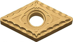 Kyocera - DNMG431 XQ Grade PV720 Cermet Turning Insert - TiCN (Megacoat Nano) Finish, 55° Diamond, 1/2" Inscr Circle, 3/16" Thick, 1/64" Corner Radius - USA Tool & Supply