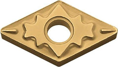 Kyocera - DNMG331 HQ Grade CA510 Carbide Turning Insert - TiCN/Al2O3/TiN Finish, 55° Diamond, 3/8" Inscr Circle, 3/16" Thick, 1/64" Corner Radius - USA Tool & Supply