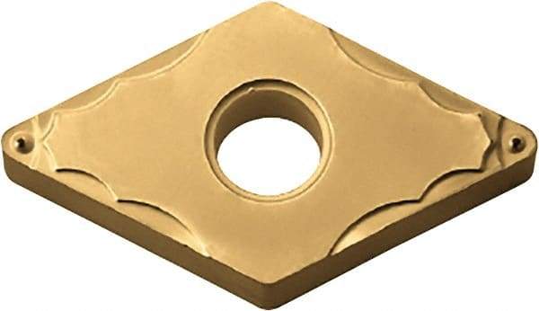 Kyocera - DNMG430.5 GP Grade CA525 Carbide Turning Insert - TiCN/Al2O3/TiN Finish, 55° Diamond, 1/2" Inscr Circle, 3/16" Thick, 0.008" Corner Radius - USA Tool & Supply