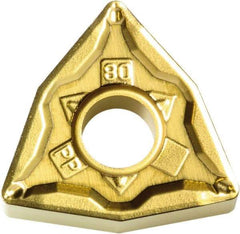 Kyocera - WNMG433 PP Grade CA530 Carbide Turning Insert - TiCN/Al2O3/TiN Finish, 80° Trigon, 1/2" Inscr Circle, 3/16" Thick, 3/64" Corner Radius - USA Tool & Supply