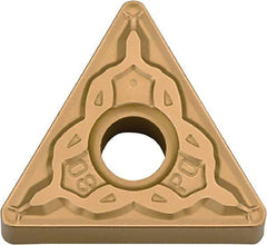 Kyocera - TNMG331 PQ Grade CA530 Carbide Turning Insert - TiCN/Al2O3/TiN Finish, 60° Triangle, 3/8" Inscr Circle, 3/16" Thick, 1/64" Corner Radius - USA Tool & Supply