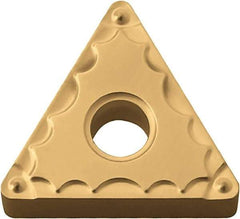 Kyocera - TNMG331 GP Grade CA525 Carbide Turning Insert - TiCN/Al2O3/TiN Finish, 60° Triangle, 3/8" Inscr Circle, 3/16" Thick, 1/64" Corner Radius - USA Tool & Supply