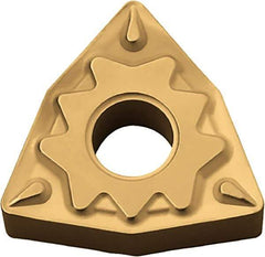 Kyocera - WNMG331 HQ Grade CA515 Carbide Turning Insert - TiCN/Al2O3/TiN Finish, 80° Trigon, 3/8" Inscr Circle, 3/16" Thick, 1/64" Corner Radius - USA Tool & Supply