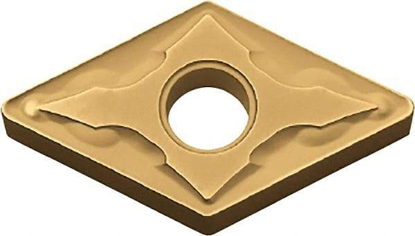 Kyocera - DNMG332 GS Grade CA530 Carbide Turning Insert - TiCN/Al2O3/TiN Finish, 55° Diamond, 3/8" Inscr Circle, 3/16" Thick, 1/32" Corner Radius - USA Tool & Supply