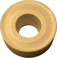 Kyocera - RCMX1003M0 Grade CA510 Carbide Turning Insert - TiCN/Al2O3/TiN Finish, Round, 10mm Inscr Circle, 1/8" Thick - USA Tool & Supply