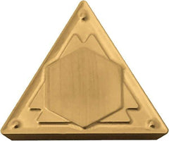 Kyocera - TPMR321 HQ Grade CA530 Carbide Turning Insert - TiCN/Al2O3/TiN Finish, 60° Triangle, 3/8" Inscr Circle, 1/8" Thick, 1/64" Corner Radius - USA Tool & Supply