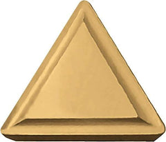 Kyocera - TPMR1.81.50.5 G Grade TN60 Cermet Turning Insert - Uncoated, 60° Triangle, 7/32" Inscr Circle, 3/32" Thick, 0.008" Corner Radius - USA Tool & Supply