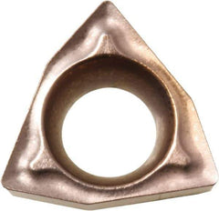 Kyocera - WBMT1.51.51 DP Grade CA510 Carbide Turning Insert - TiCN/Al2O3/TiN Finish, 80° Trigon, 3/16" Inscr Circle, 3/32" Thick, 1/64" Corner Radius - USA Tool & Supply