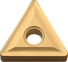 Kyocera - TNMG332 Grade CA6515 Carbide Turning Insert - TiCN/Al2O3/TiN Finish, 60° Triangle, 3/8" Inscr Circle, 3/16" Thick, 1/32" Corner Radius - USA Tool & Supply