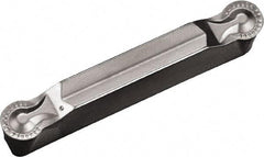 Kyocera - 4020GDM CM Grade TN90, 4mm Cutting Width Cermet Grooving Insert - Neutral, 2mm Corner Radius, TiCN/NbC Finish - USA Tool & Supply