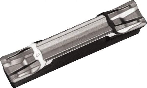 Kyocera - 4020GDFM GM Grade PR1215, 4mm Cutting Width Carbide Grooving Insert - Neutral, 0.4mm Corner Radius, Megacoat Finish - USA Tool & Supply