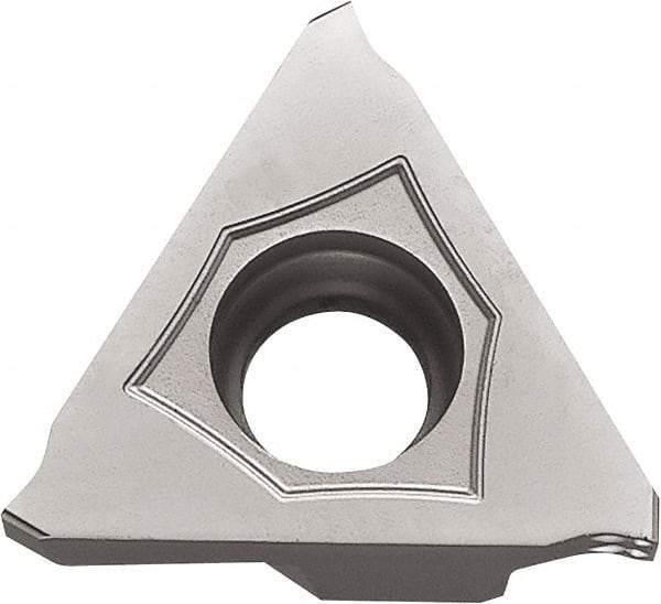 Kyocera - 43GBA MY Grade TN6020, 1.75mm Cutting Width Cermet Grooving Insert - 3.5mm Max Depth of Cut, Left Hand, 0.2mm Corner Radius, TiCN Finish - USA Tool & Supply