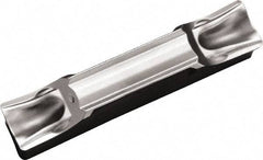 Kyocera - 6020GDFM DM Grade PR1225, 6mm Cutting Width Carbide Grooving Insert - Neutral, 0.4mm Corner Radius, Megacoat Finish - USA Tool & Supply
