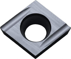 Kyocera - CCET32.50.2 USF Grade TN60 Cermet Turning Insert - Uncoated, 80° Diamond, 3/8" Inscr Circle, 5/32" Thick, 0.004" Corner Radius - USA Tool & Supply