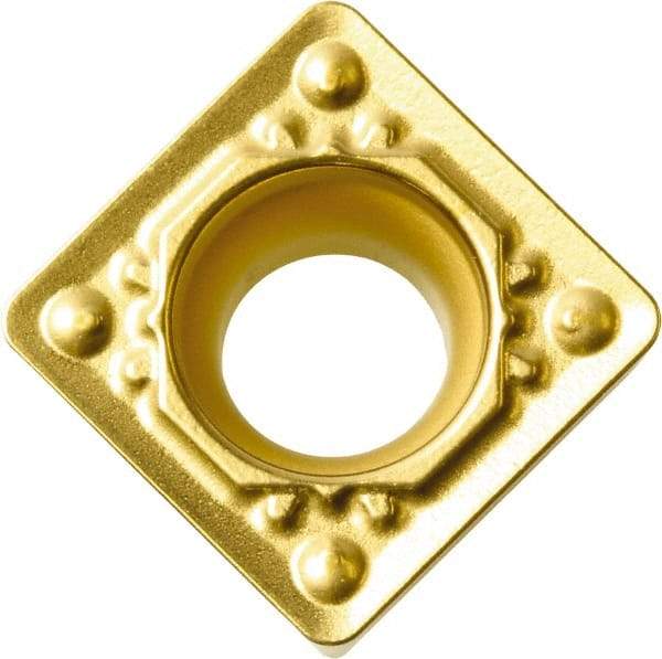 Kyocera - SCMT32.52 HQ Grade CA515 Carbide Turning Insert - TiCN/Al2O3/TiN Finish, 90° Square, 3/8" Inscr Circle, 5/32" Thick, 1/32" Corner Radius - USA Tool & Supply