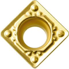 Kyocera - SCMT32.52 HQ Grade CA515 Carbide Turning Insert - TiCN/Al2O3/TiN Finish, 90° Square, 3/8" Inscr Circle, 5/32" Thick, 1/32" Corner Radius - USA Tool & Supply