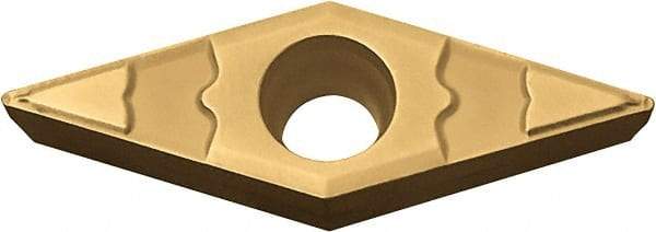 Kyocera - VBMT331 GP Grade CA515 Carbide Turning Insert - TiCN/Al2O3/TiN Finish, 35° Diamond, 3/8" Inscr Circle, 3/16" Thick, 1/64" Corner Radius - USA Tool & Supply