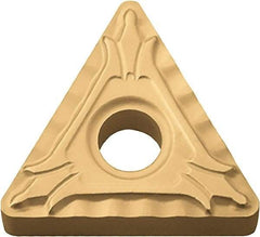 Kyocera - TNMG331 XP Grade CA525 Carbide Turning Insert - TiCN/Al2O3/TiN Finish, 60° Triangle, 3/8" Inscr Circle, 3/16" Thick, 1/64" Corner Radius - USA Tool & Supply