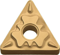 Kyocera - TNMG232 HQ Grade CA510 Carbide Turning Insert - TiCN/Al2O3/TiN Finish, 60° Triangle, 1/4" Inscr Circle, 3/16" Thick, 1/32" Corner Radius - USA Tool & Supply