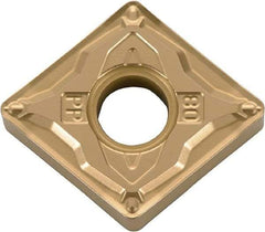 Kyocera - CNMG432 PP Grade TN620 Cermet Turning Insert - Uncoated, 80° Diamond, 1/2" Inscr Circle, 3/16" Thick, 1/32" Corner Radius - USA Tool & Supply